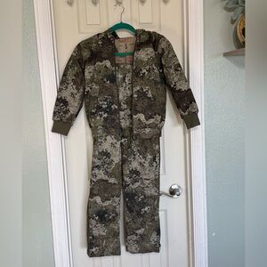RedHead Silent Hide Youth Small Camo Print Jacket and Overalls Set